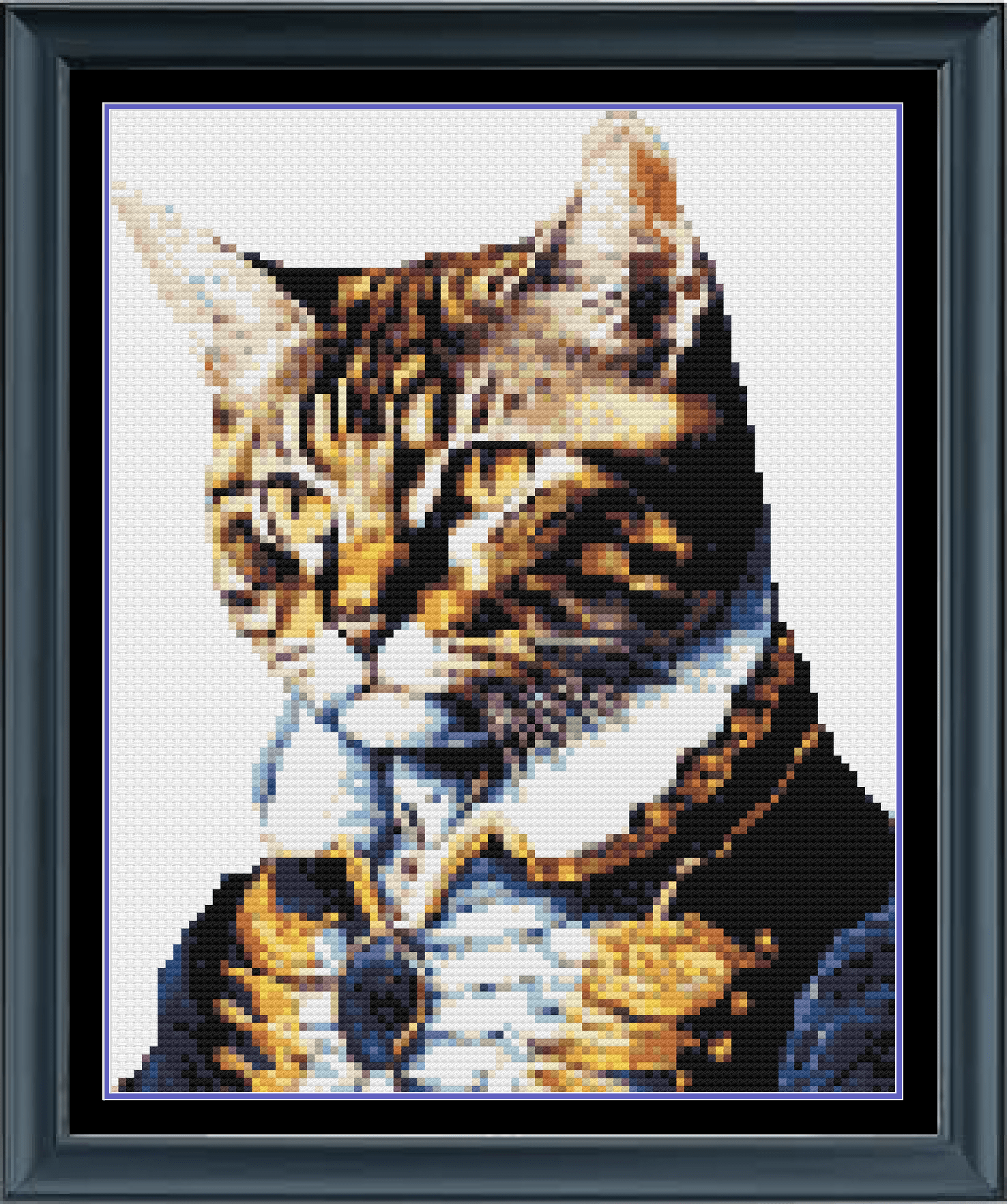 Stitching Jules Design Cross Stitch Pattern Funny Cat Animal Military Cross Stitch Pattern Instant Download PDF